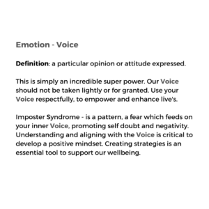 Emotion - Voice