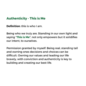 Authenticity - This is Me