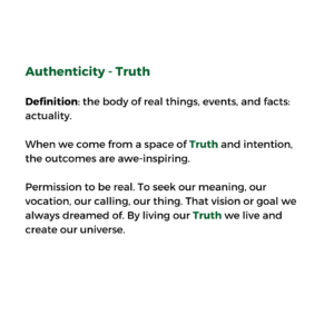 Authenticity - Truth