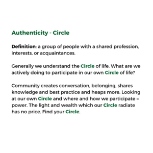 Authenticity - Circle